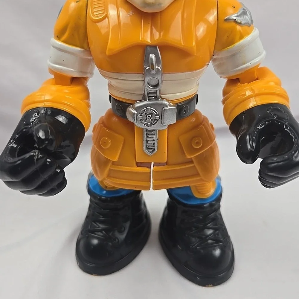 Vintage 1999 Fisher-Price Mattel Rescue Heroes Fireman Yellow Action‎ Figure